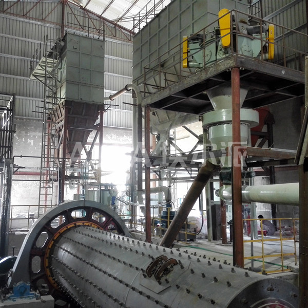中亞某國(guó)碳酸鈣球磨分級(jí)生產(chǎn)線